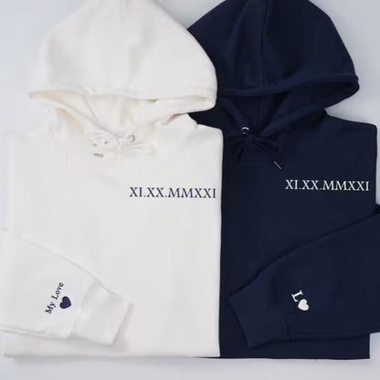 Embroidered Couples Hoodie - Poyzd