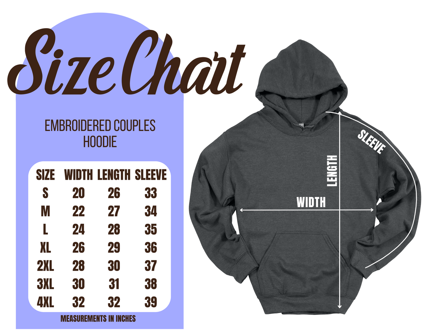 Embroidered Couples Hoodie - Poyzd