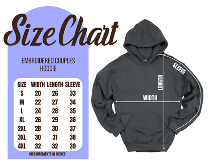 Embroidered Couples Hoodie - Poyzd