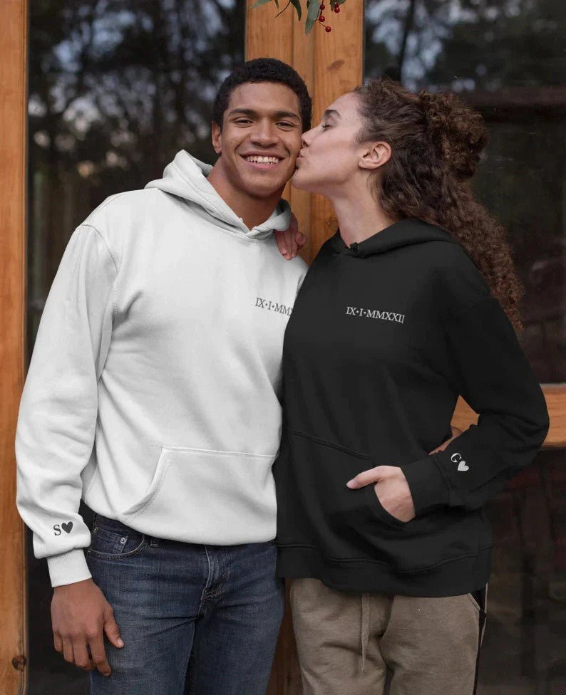 Embroidered Couples Hoodie - Poyzd