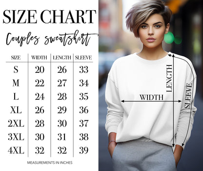 Embroidered Couples Sweatshirt - Poyzd